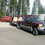 Fire restoration sandblasting for Cal Fire in California 1