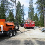 Fire restoration by sandblasting for Cal Fire in California
