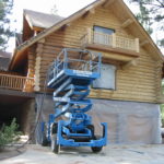 Log home sandblasting in Lake Tahoe California 4