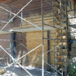 Log home sandblasting in Truckee California 14