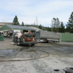 Truck transfer box sandblasting in Grass Valley CA 11