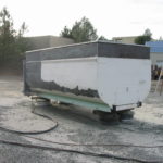 Truck transfer box sandblasting in Grass Valley CA 14