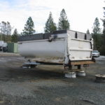 Truck transfer box sandblasting in Grass Valley CA 2