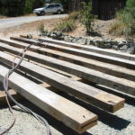 Wood beam sandblasting in Auburn California 3
