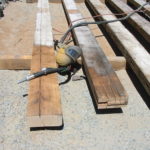 Wood beam sandblasting in Auburn California 8