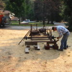 Antique tractor sandblasting in Grass Valley CA 4