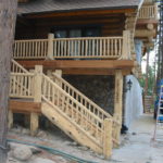 Log home sandblasting in Lake Tahoe California 12