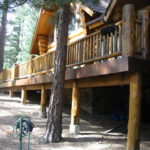 Log home sandblasting in Lake Tahoe California 13
