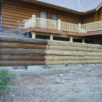 Log home sandblasting in Lake Tahoe California 17