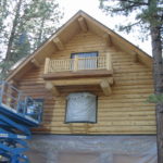 Log home sandblasting in Lake Tahoe California 5