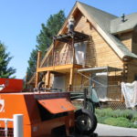 Log home sandblasting in Roseville California 14
