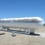 One of many large tank sandblasting in Sacramento California that we sandblasted and painted
