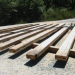 Wood beam sandblasting in Auburn California 1