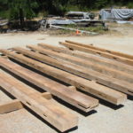 Wood beam sandblasting in Auburn California 12