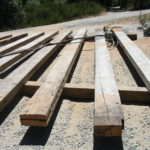 Wood beam sandblasting in Auburn California 2