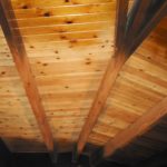 Wood beams and ceiling sandblasting in Citrus Heights California